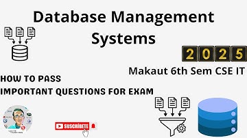 How to Pass Database Management System 2025 | DBMS Importance | Makaut CSE IT #makaut #dbms #cseit