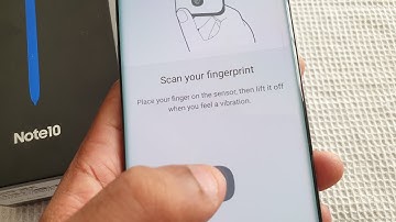 Samsung Galaxy Note 10 Finger Print Lock Screen Security Setup