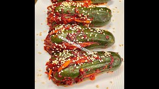 How To Make Korean Cucumber Kimchi   