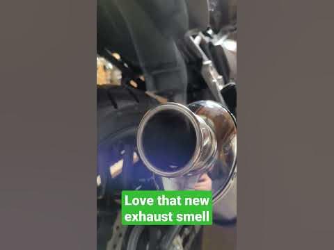 New exhaust smell - YouTube