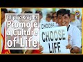 Filipino knights promote a culture of life