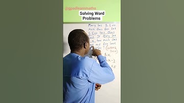 Solving Word Problems.  #wordproblems #solvingproblems #maths #problemsolving #gpadlearnmaths