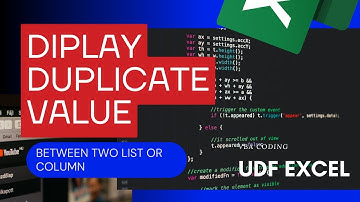 Rumus Menampilkan Data Duplikat Antara 2 Kolom | VBA Excel