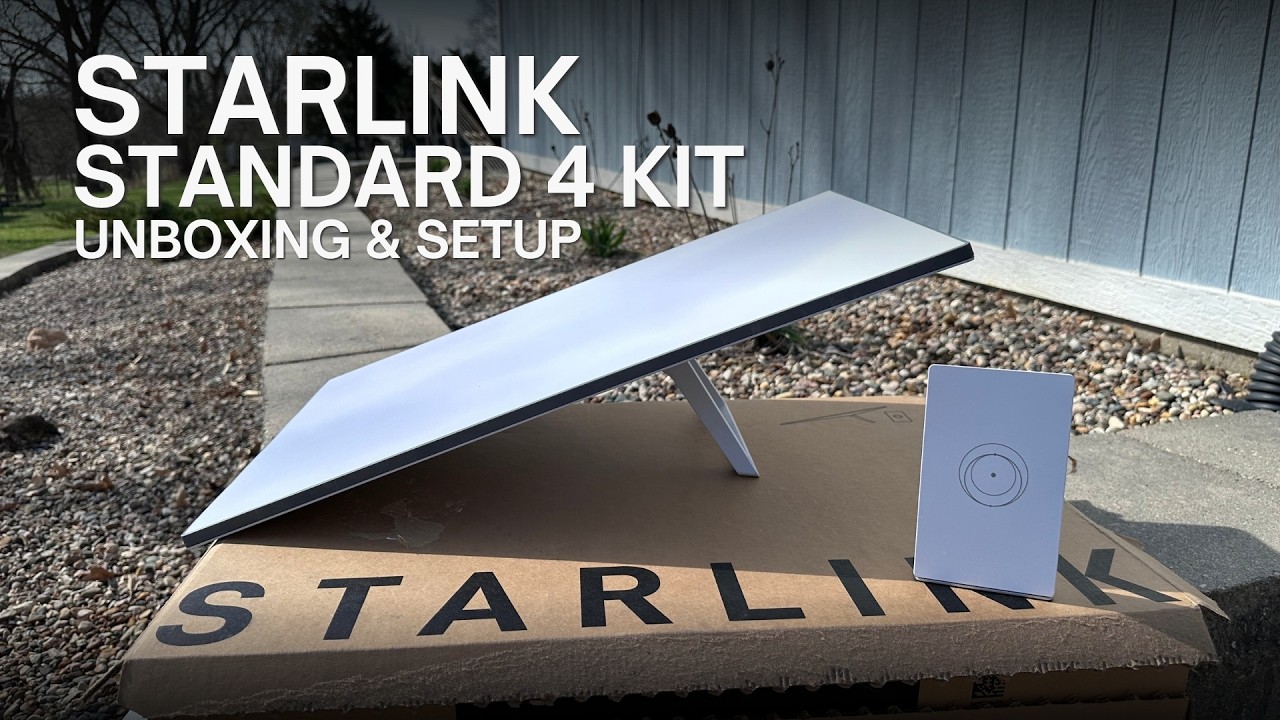 Starlink Standard 4 Kit Unboxing and Setup, 4 X Differences - YouTube