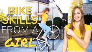 Bike SKILLS from a GIRL - with FAILS ?