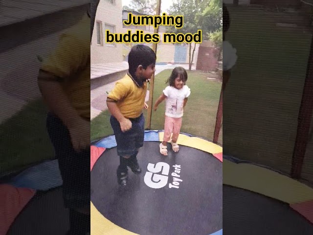 Jumping buddies in Mood #shorts #schoollife #shortsyoutube #kids #kidsvideo#dance #viral class=