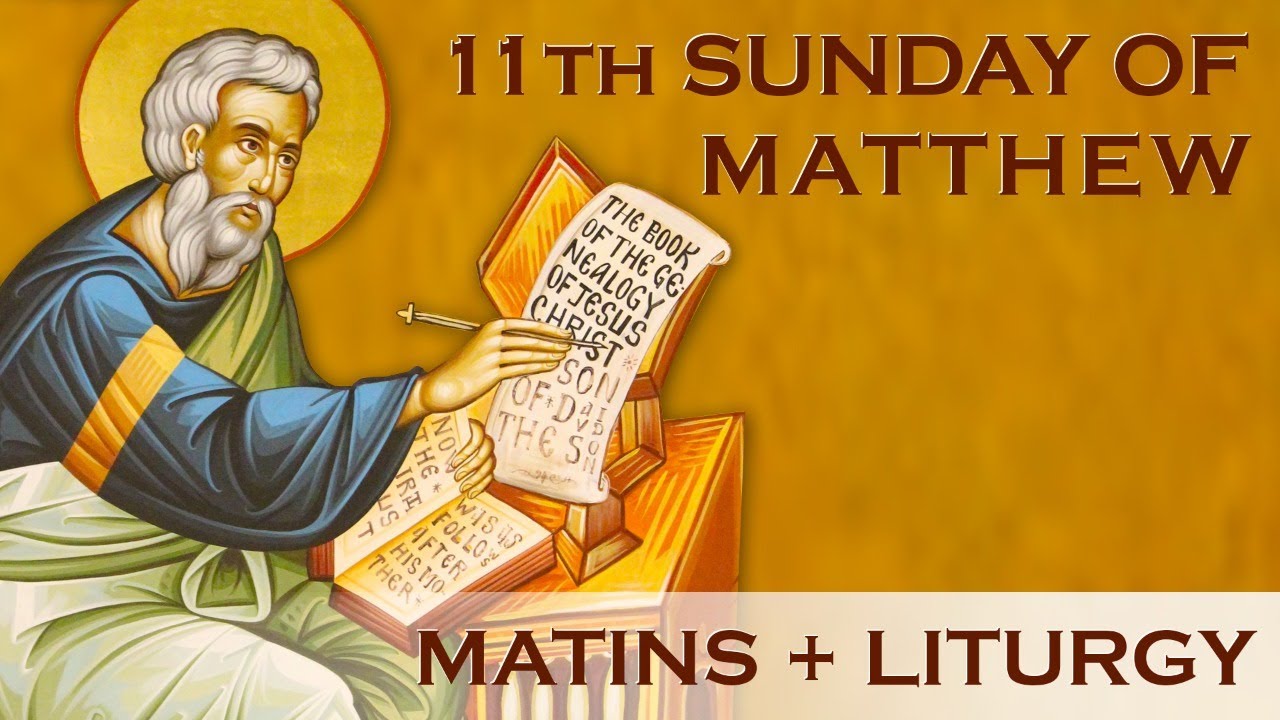 2020 08 23 LIVE Greek Orthodox Matins Divine Liturgy 11th Sunday Of