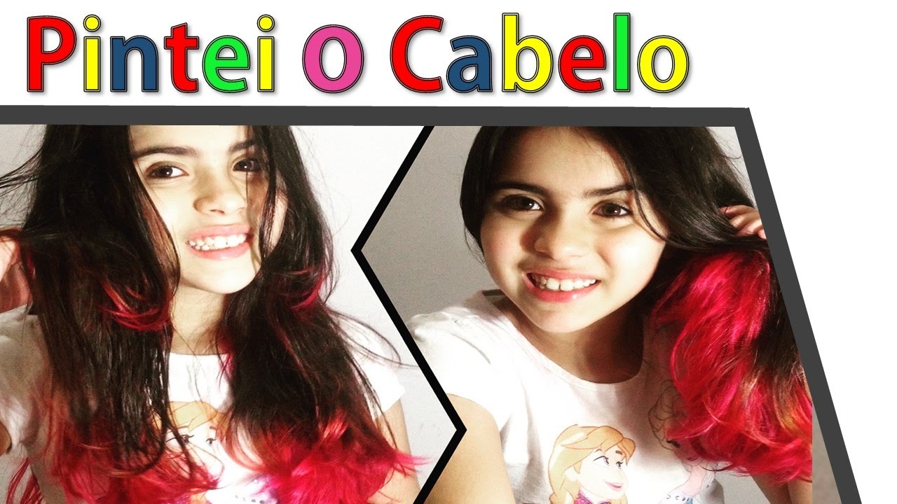 Pintei o Cabelo de Rosa em casa! Como fazer mechas coloridas.