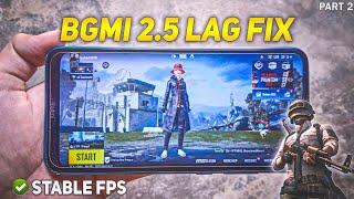 PERFECT 2GB 3GB 4GB RAM BGMI LAG FIX? | STABLE FPS IN LOW END DEVICE | NO FRAME DROP