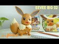 Eevee big 02 pokemon plastic model collection pokepla big 02 easy grade  asmr unbox  full build