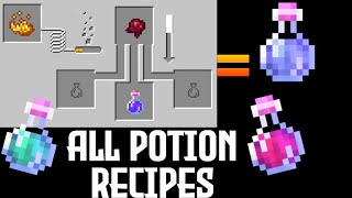 Minecraft: All Potions Brewing Recipe For Beginners |