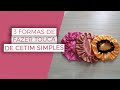 3 formas de fazer a touca simples de cetim - muito fácil de fazer