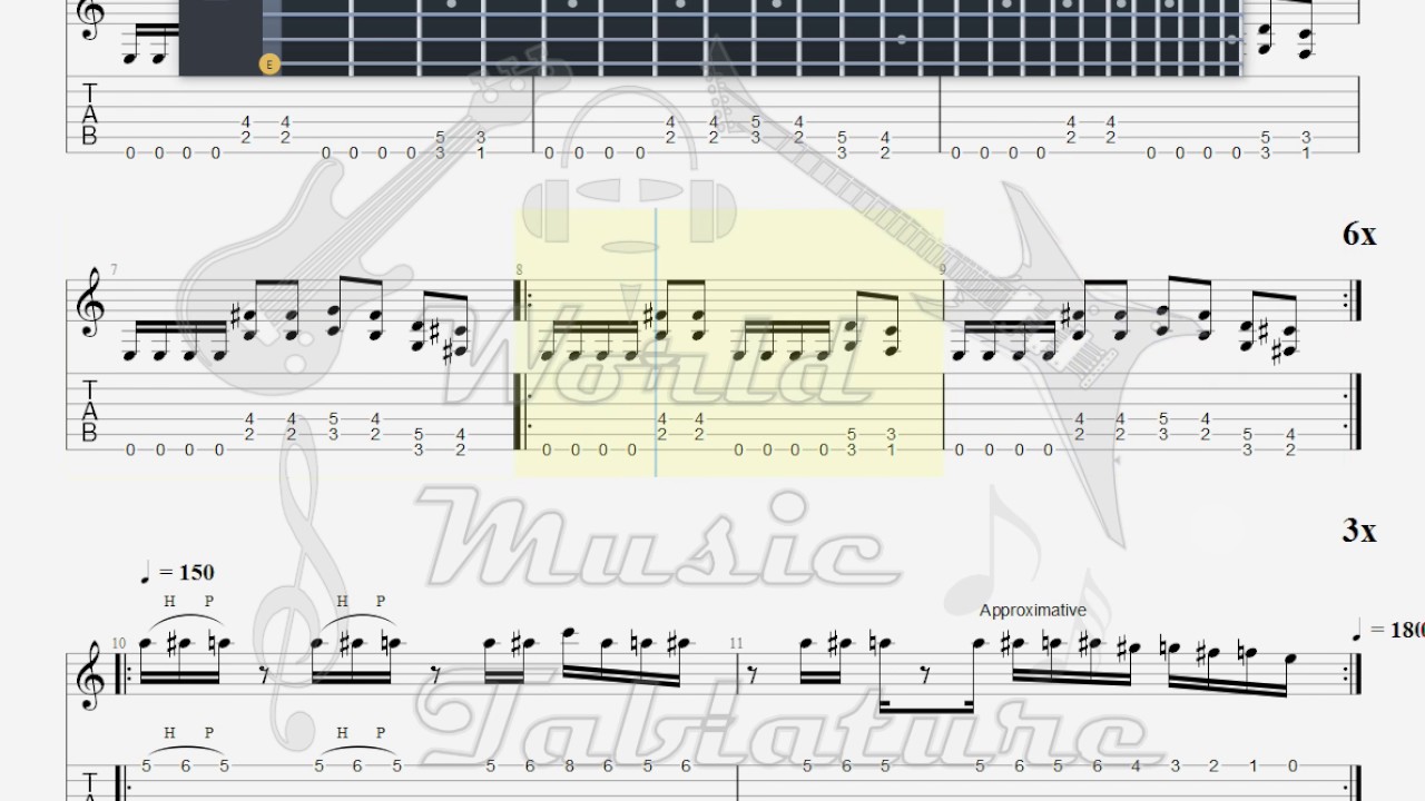 Flotsam and Jetsam No place for desgrace GUITAR 1 TAB YouTube