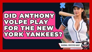 Did Anthony Volpe Play for the New York Yankees? | Baseball Statistics Vault News