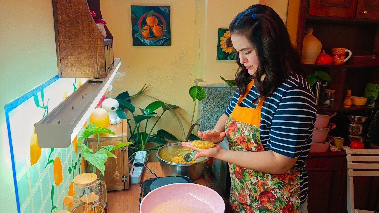 Pancakes & Persian Cutlet Sandwich (My Mom’s Way) | Meditation & Painting for Anxiety