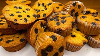  Damla Şokoladlı Cupcake Damla Şokoladlı Balaca Kekslər 