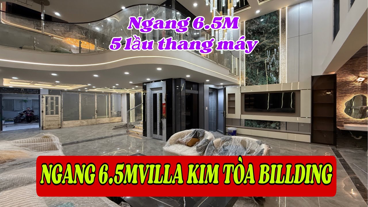 Toà billding ngang 6.5M bên trong đẳng cấp như biệt thự xa hoa lộng lẫy quá