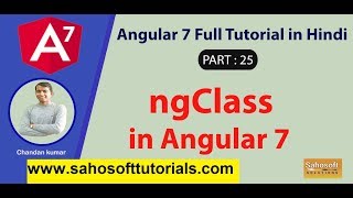 ngClass in Angular 7 : Part 25 -Angular 7 Full Tutorial in Hindi | ngClass in Agular