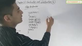 Class 12 Computer Science Chapter 5 Constructor and Destructor (Video 4)