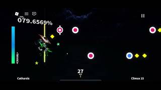 Playing a rhythm game on Roblox rusher screenshot 4