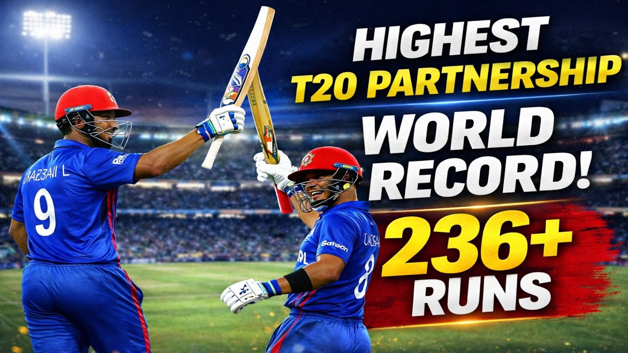 👉 Highest Partnership for Any Wicket in T20 Cricket History | World Record