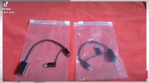 (Black) 2 in 1 USB OTG Cable Adopter to Micro USB +Type - C Connector USB Interface Converter