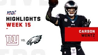 Sorry, eli, carson got the better him by throwing for 325 yards and 2
touchdowns. new york giants take on philadelphia eagles during week 14
of 2...