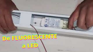 Como Cambiar Fluorescente Por Led Tubo Led Conexion Dos Laterales