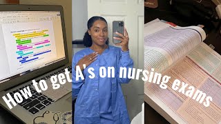 How to get As on nursing exams | Note taking and Study tutorial