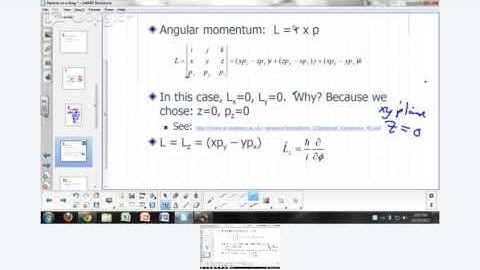 Physical Chemistry Lecture - Particle on a Ring Part 2