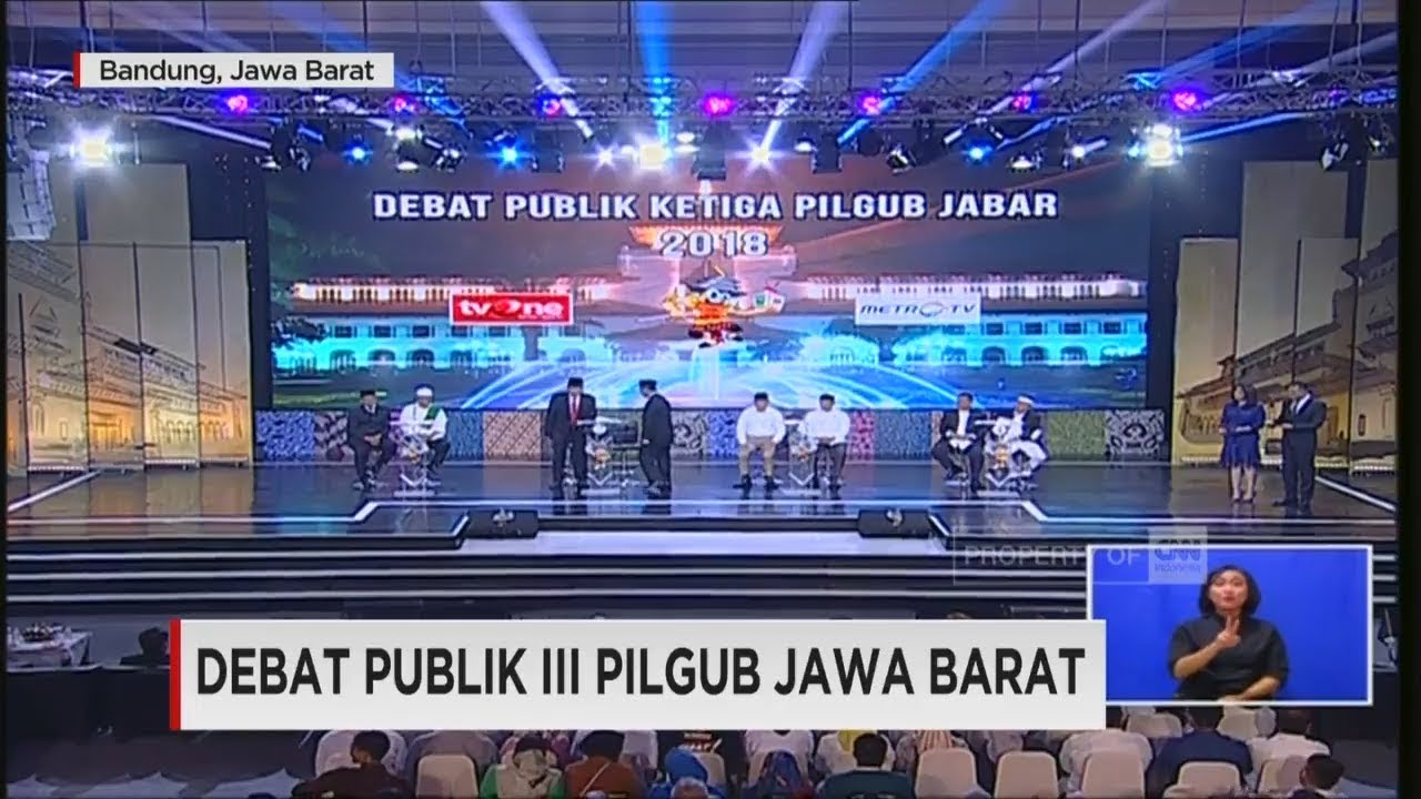 Debat Final Pilgub Jawa Barat Segmen 1: Pemaparan Program Kerja Cagub-Cawagub