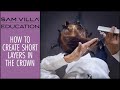 How to create shorter layers with movement in the crown using a diamond section