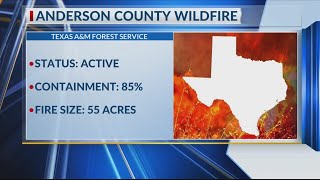 Fire officials on scene of 55-acre wildfire in Anderson County