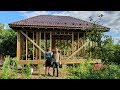 How Russians Build Houses: the ROOF is READY,  start the WALLS / Different Russia 2019