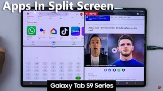 Samsung Galaxy Tab S9 / S9 Ultra: How To Use 2 / 3 Apps In Split Screen Mode screenshot 5
