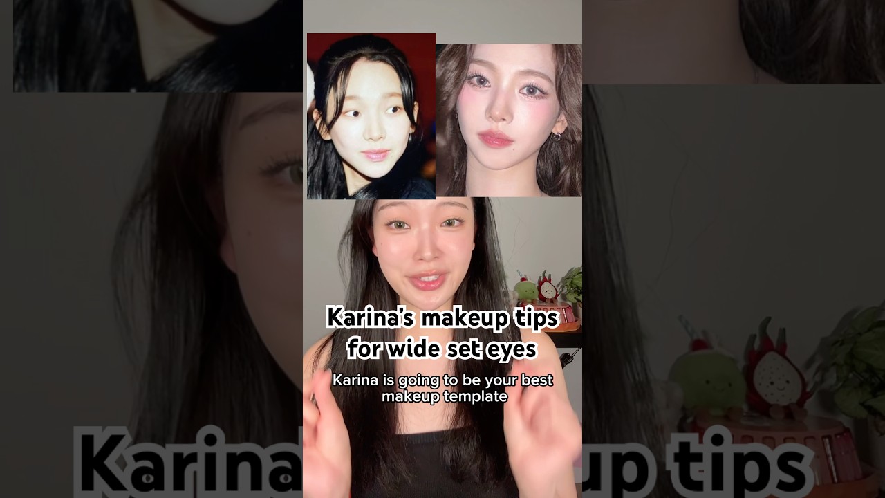 Karina’s makeup is the best template for wide set eyes!! 