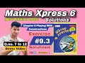 Maths Xpress 6 Solutions - Chapter 9 Playing With Constructions Exercise 9.3 Q.no. 7 to 12 (Demo)