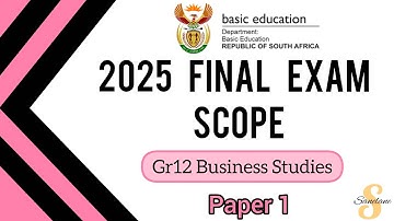 EINDEXAMEN | Gr12 Bedrijfskunde | 2025 okt/nov | Paper 1