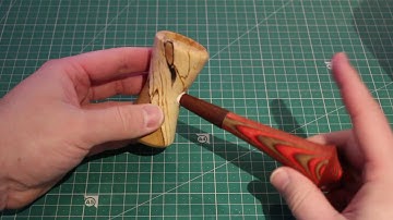 Woodturning A Funky Auctioneers Gavel Out Of Spalted Beech, Victorian Mahogany & Coloured Plywood