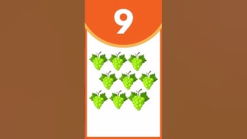 Counting 9 for Kids | Learn Number 9 with Objects | Preschool Learning Shorts