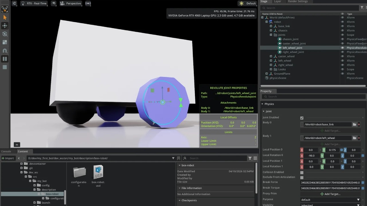 How to Import a Simple ROS URDF Robot Into Isaac Sim - YouTube