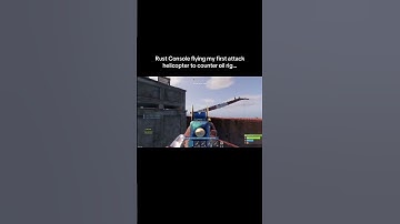 Rust Console flying my first attack helicopter to counter oil rig…#shorts #rust #rustconsole