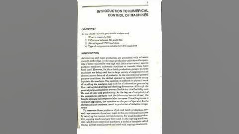 ME/MA304 CNC MACHINES AND AUTOMATION. UNIT-1.1 Introduction to NC-1 by Vivek Saxena