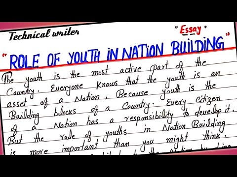 essay on role of youth in education