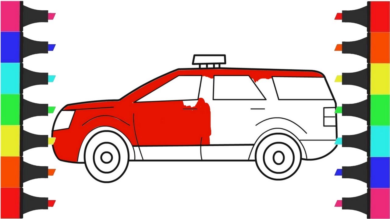 Police Car Coloring Pages – How to Color Police Car Coloring Pages for