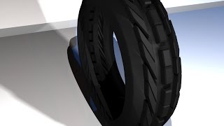Maya 2014 tutorial : How to model a treaded tire