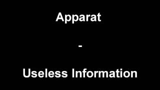 Apparat - Useless Information