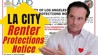 REQUIRED! LA City Renter Protections Notice - Guide for Landlords and Tenants
