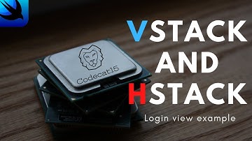 SwiftUI tutorial VStack and HStack login view example