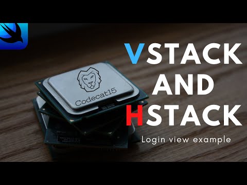 SwiftUI tutorial VStack and HStack login view example